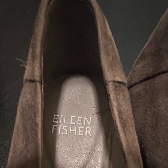 Eileen Fisher size 7 green slipon suede flats shoes - Picture 8 of 11